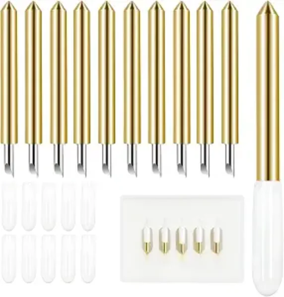 ZILAMGOO 10 Pack Fine Point Blades for Cricut Maker and Explore Machines