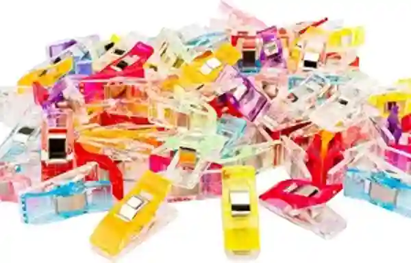 MumCraft Multipurpose Sewing Clips Pack of 100 Plastic Fabric Holders
