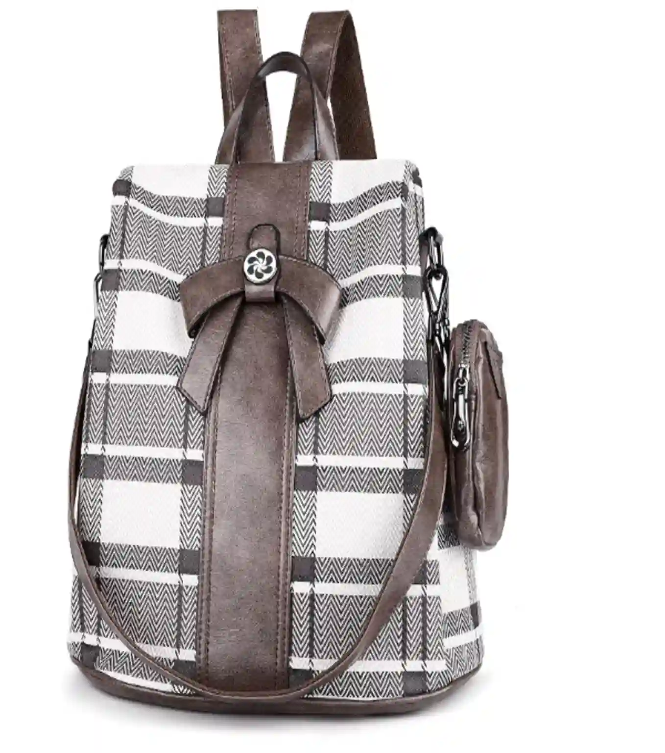 ZOCAI Backpack Purse for Women PU Leather Daypack Anti-Theft Shoulder Bag Set