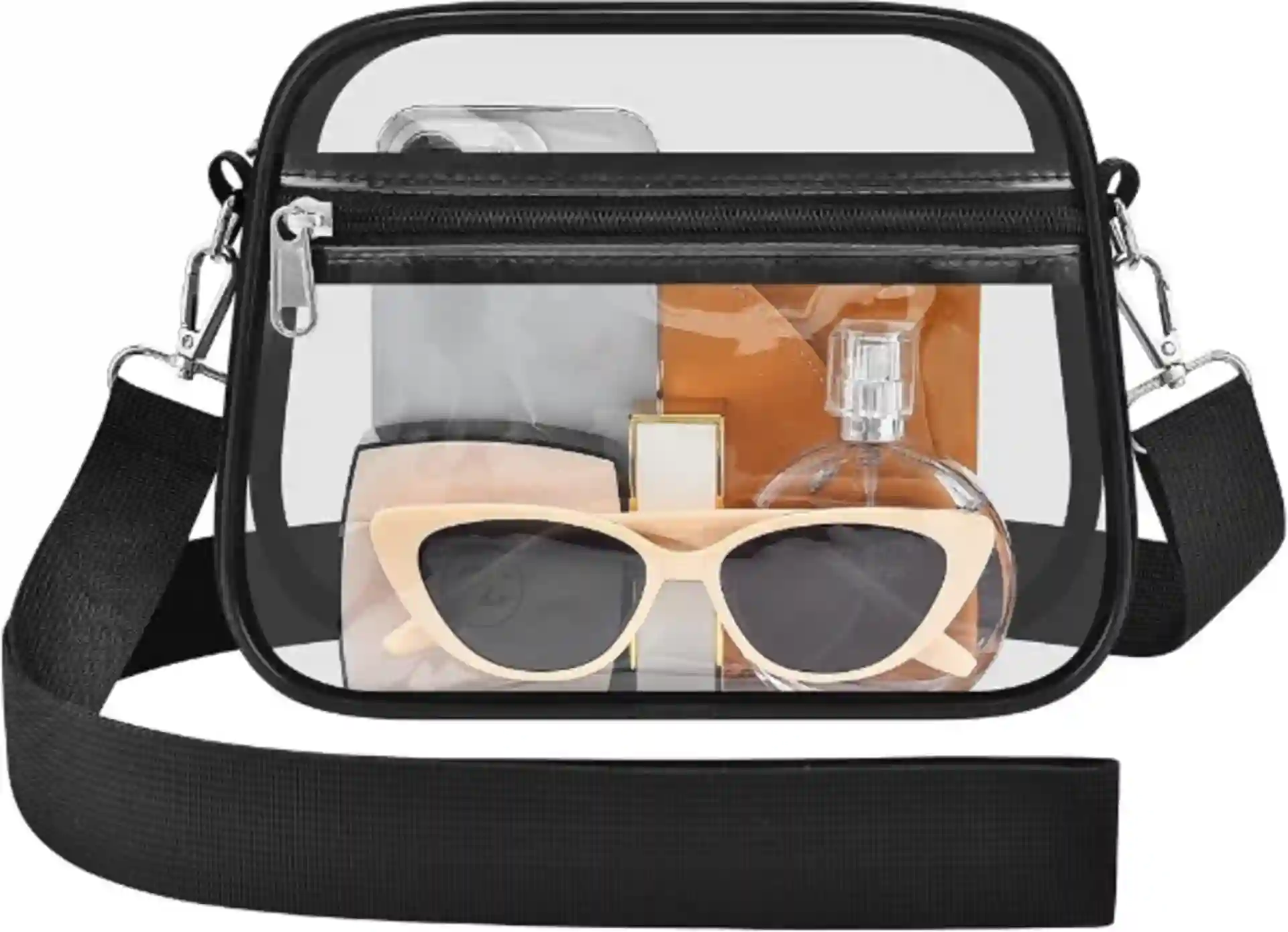Busiuw Clear Bag for Stadium Events Women Top-Handle Mini Crossbody Purse