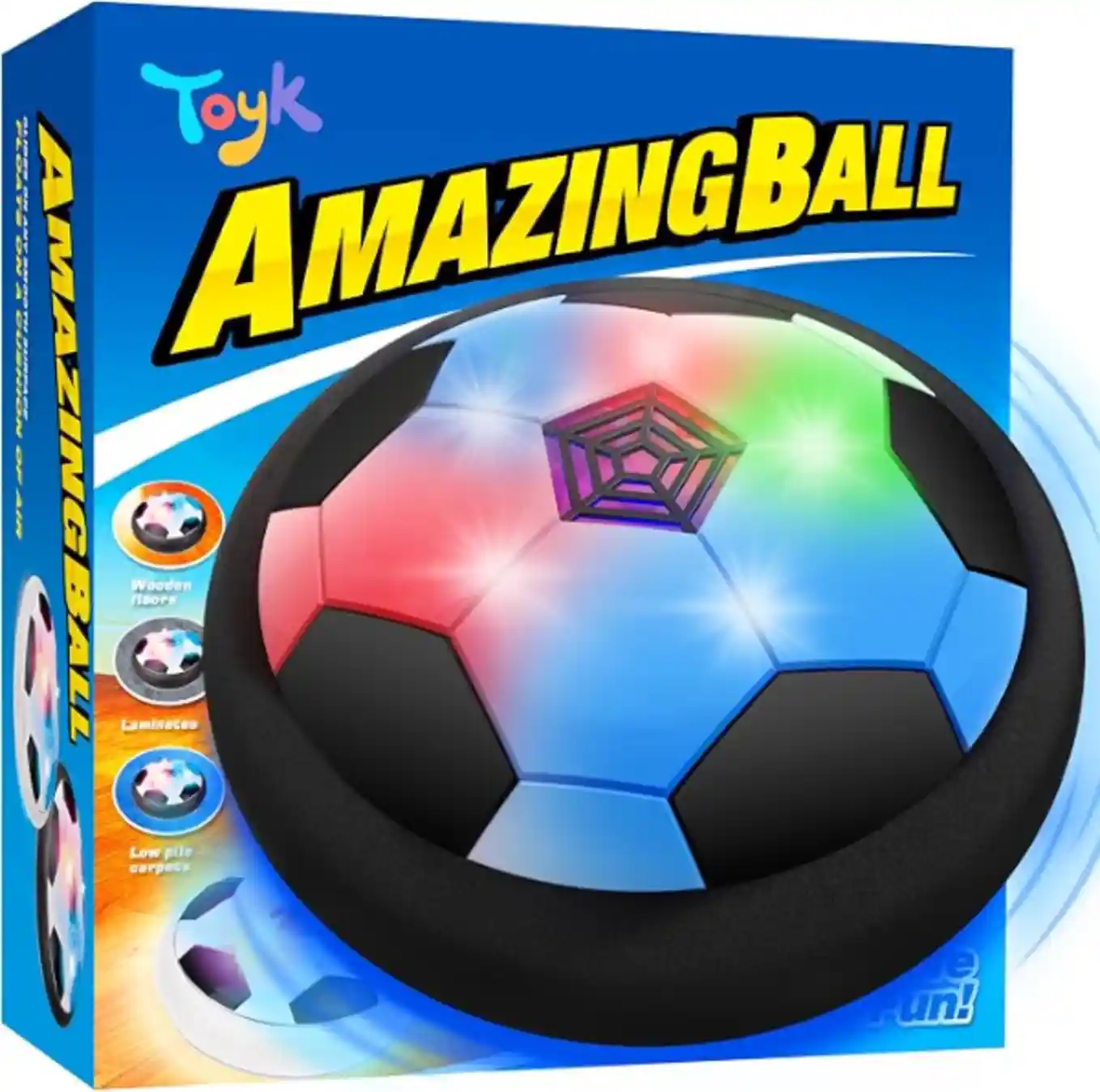 Toyk Boy Toys - LED Hover Soccer Ball - Indoor Outdoor Game Sport Toy
