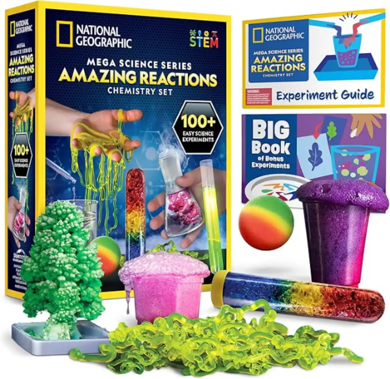 National Geographic Amazing Chemistry Set with 100+ Experiments Ages 8-12
