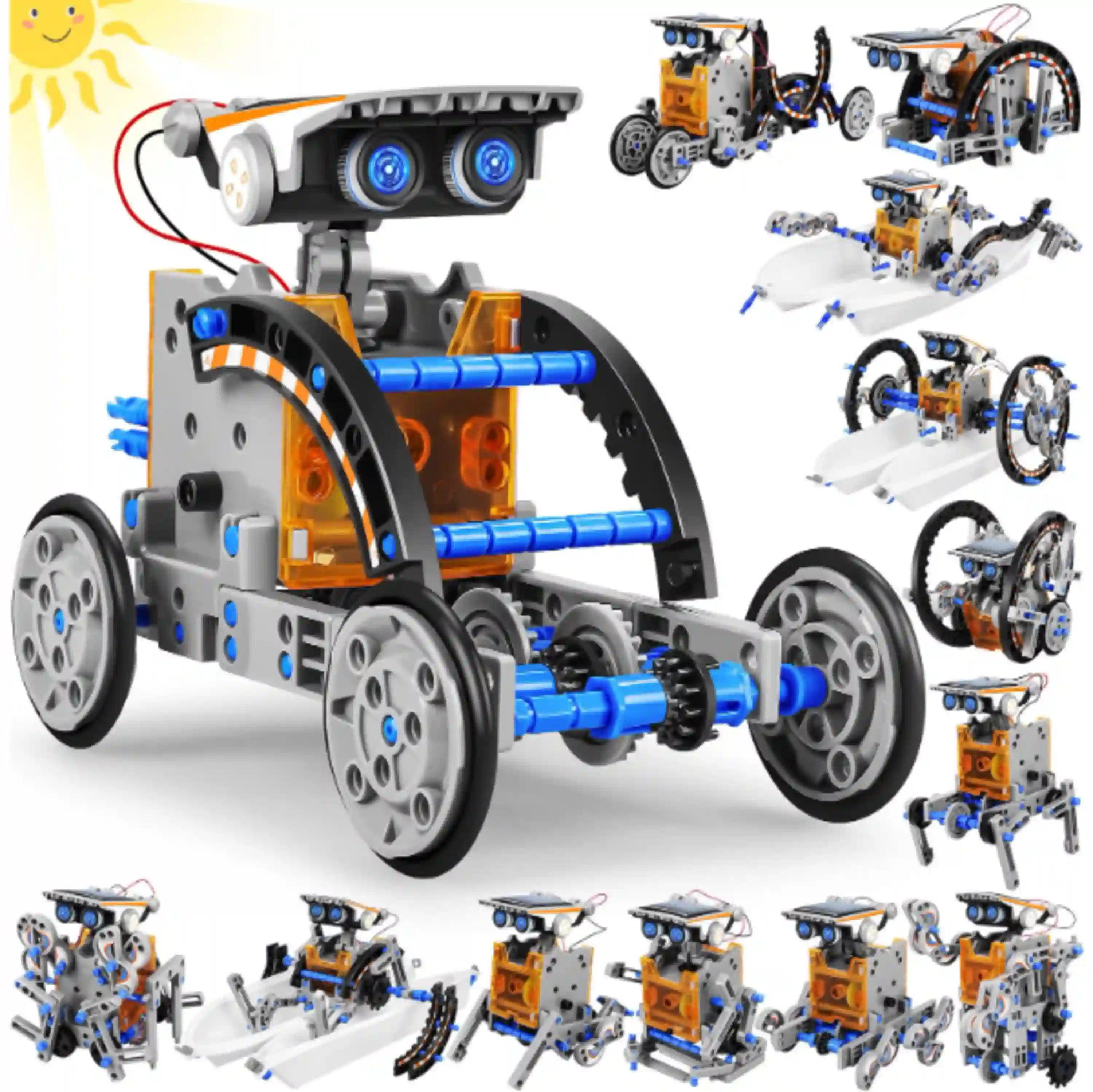 STEM 13-in-1 Education Solar Power Robots Toys for Boys Age 8-12