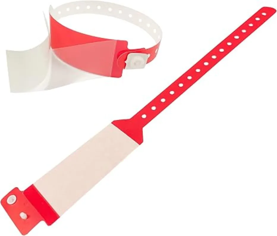WRISTALL White 250 Pack Hospital Identification Plastic Wristbands Adult Size