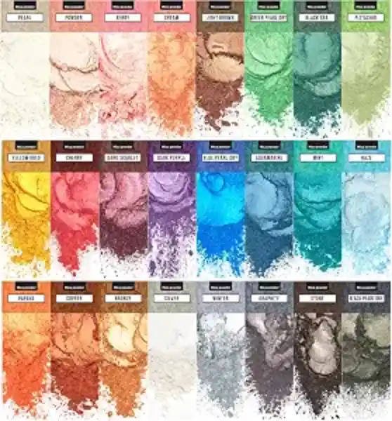 Soap Shop Mica Powder Set 24 Colors Cosmetic Grade Pigment for Resin and Soap