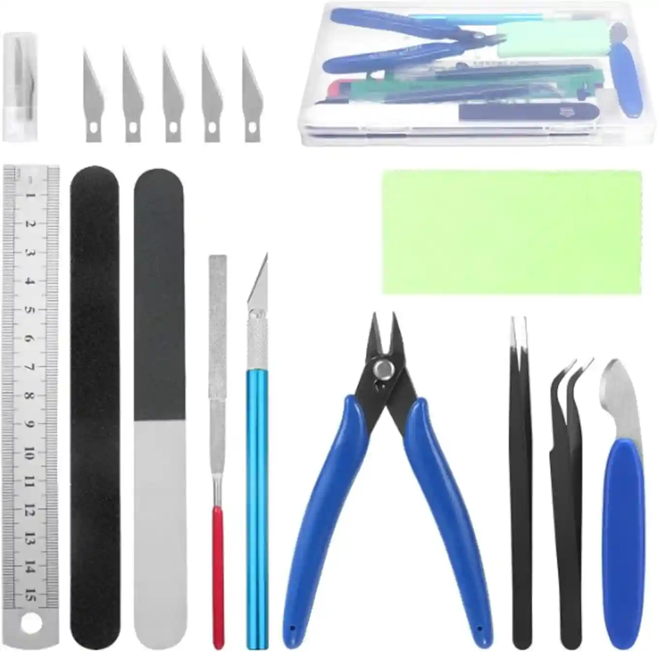 Fippy 11PCS Model Kit Tools Hobby Model Building Tools Kit For Car Assembling