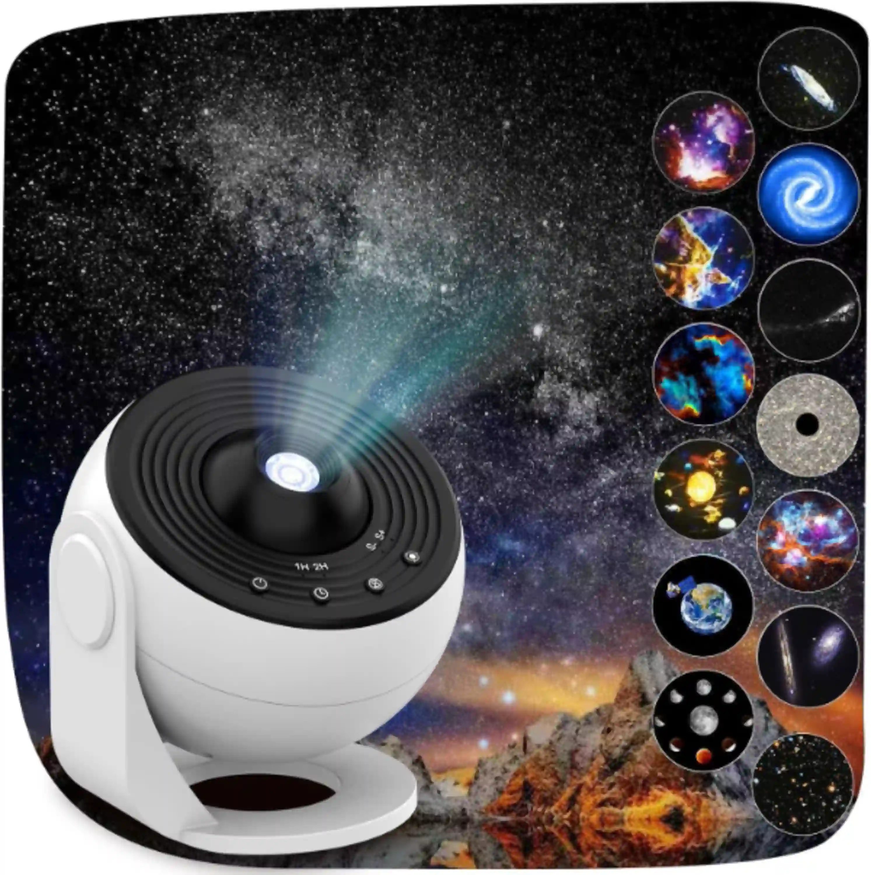 Galaxy Projector for Bedroom 13 in 1 Planetarium Star Projector with Solar System and Moon