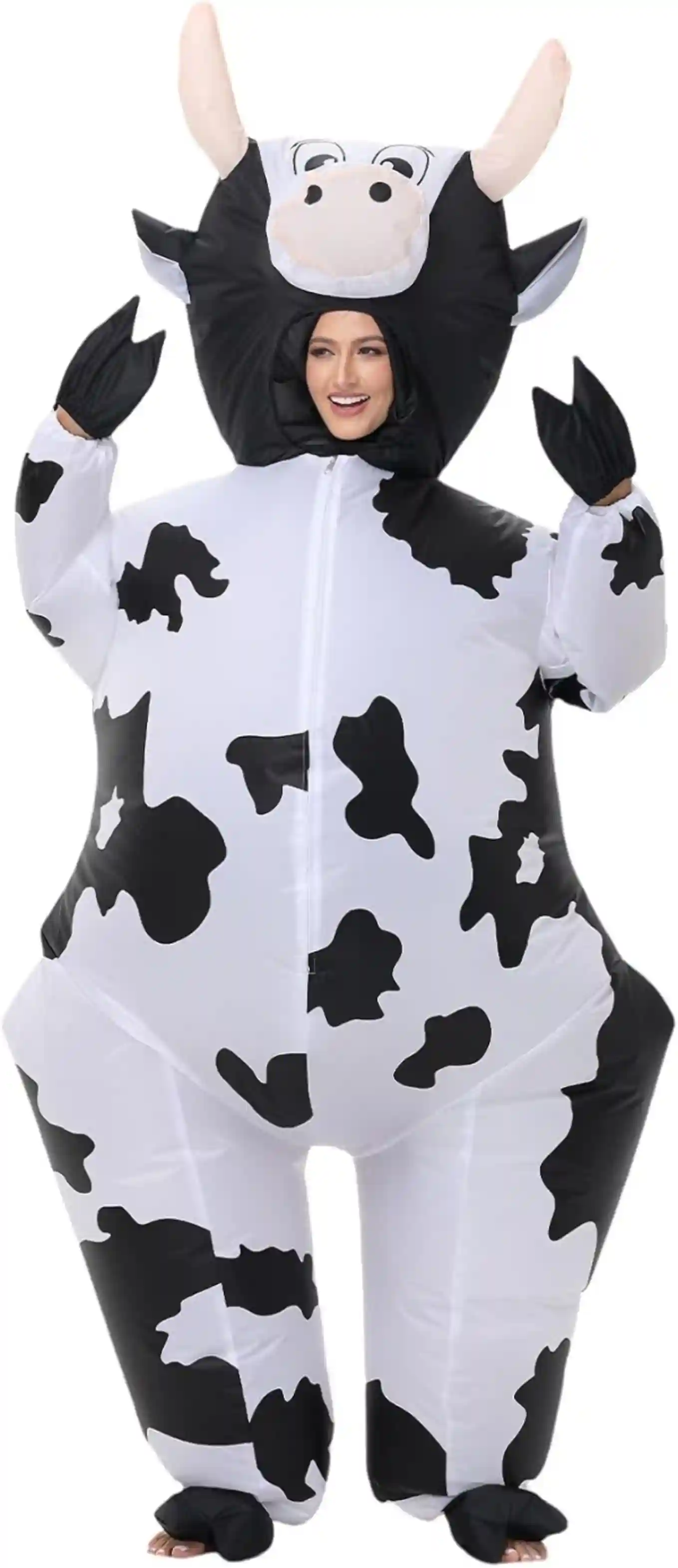 SYIIMG Adult Inflatable Cow Costume Blow Up Suit