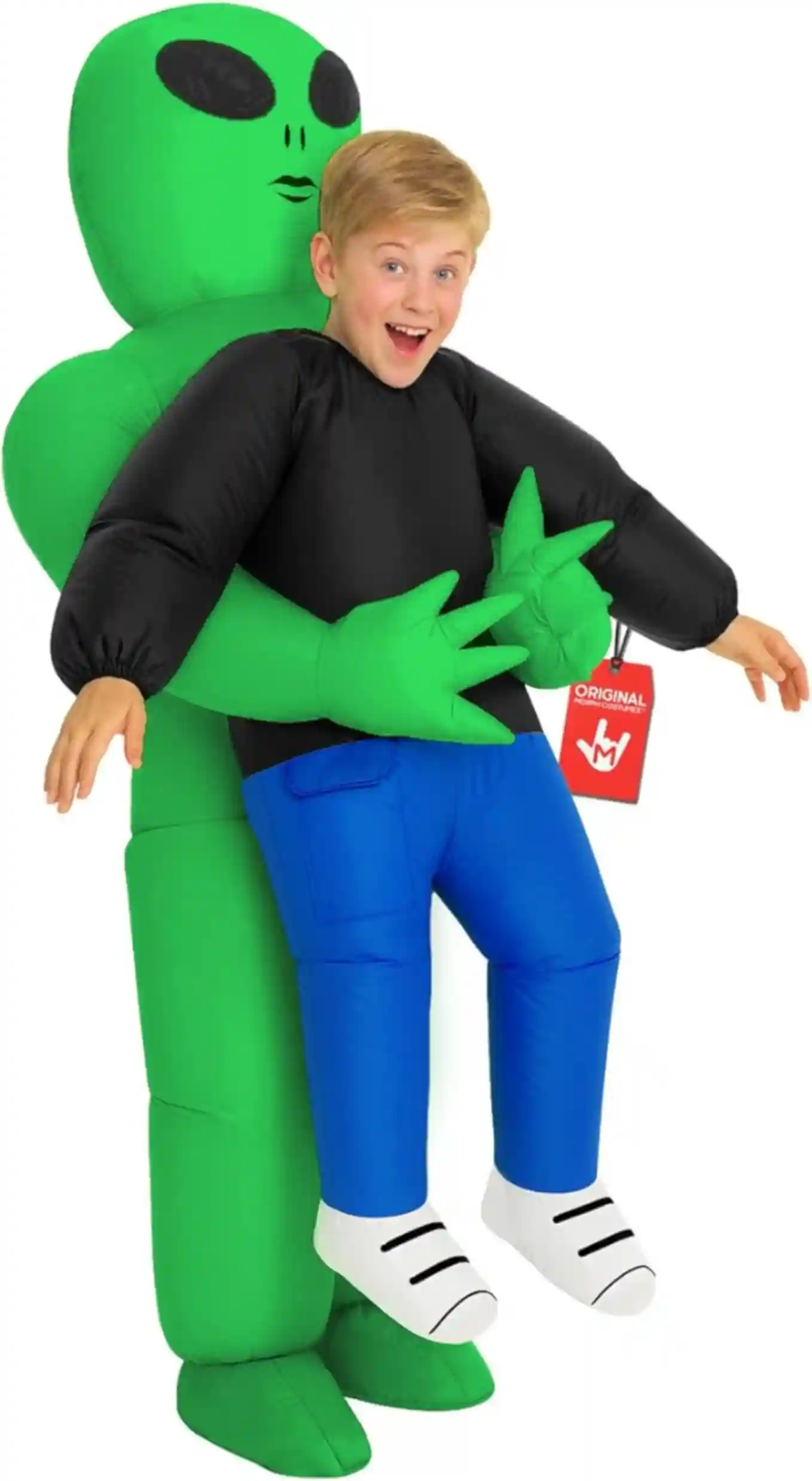Morph Inflatable Alien Costume for Kids with Built-In Fan