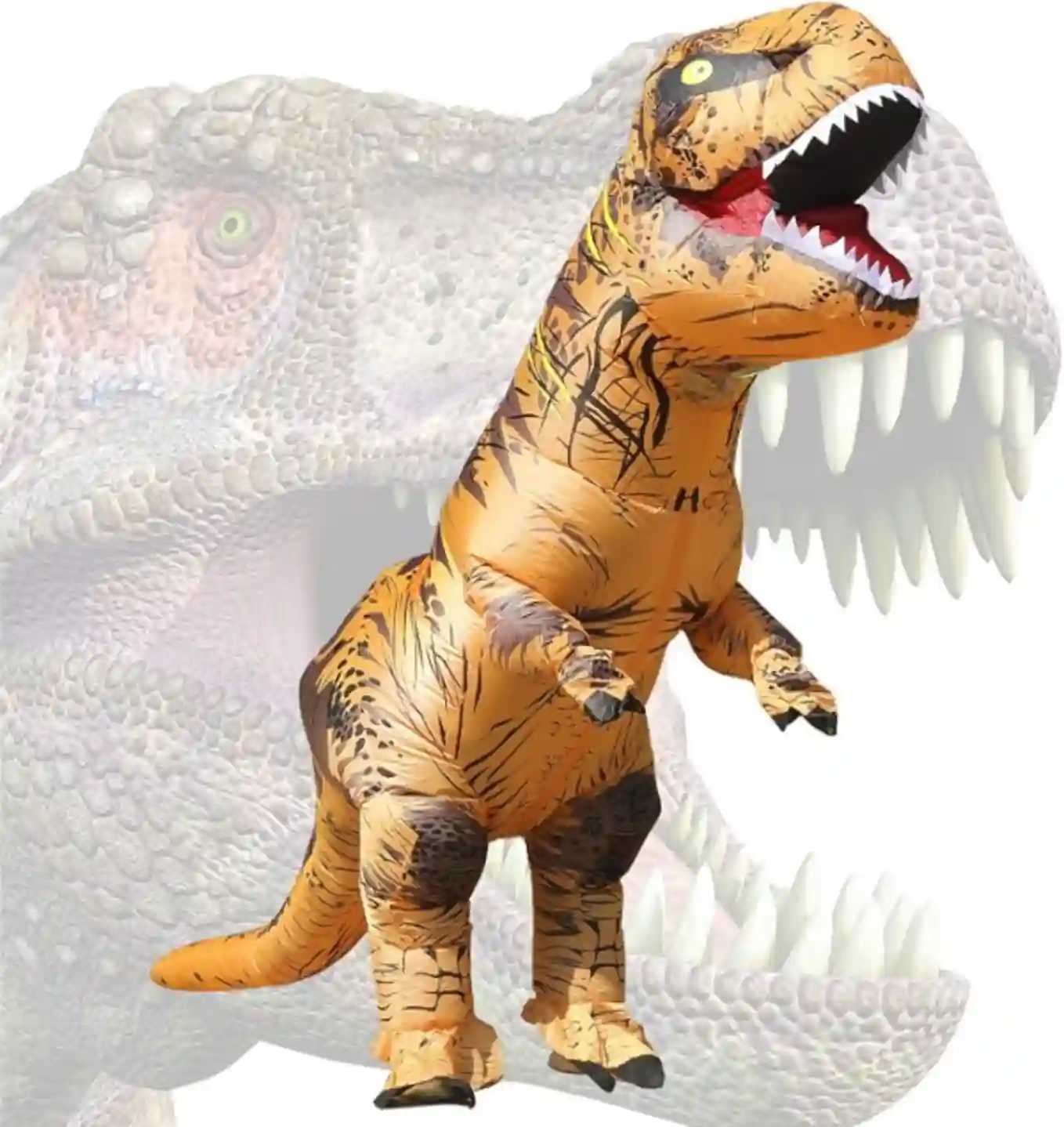 JASHKE Inflatable Dinosaur Costume for Adult Blow Up T-Rex Suit