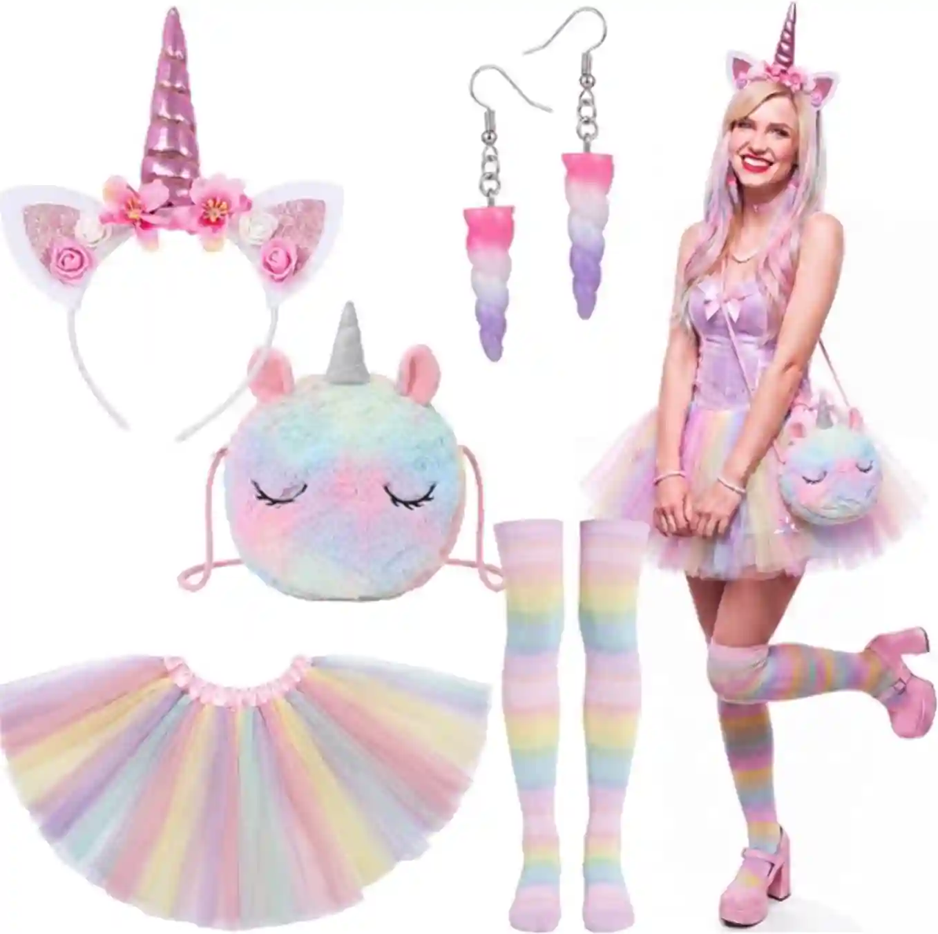 Newcotte Unicorn Princess Costume Set Y2K Cosplay Outfit