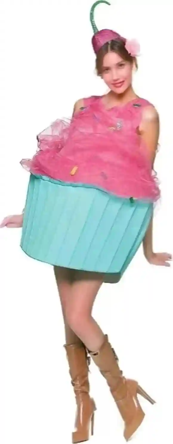Kephay Women Cupcake Costume Halloween Dress with Headband