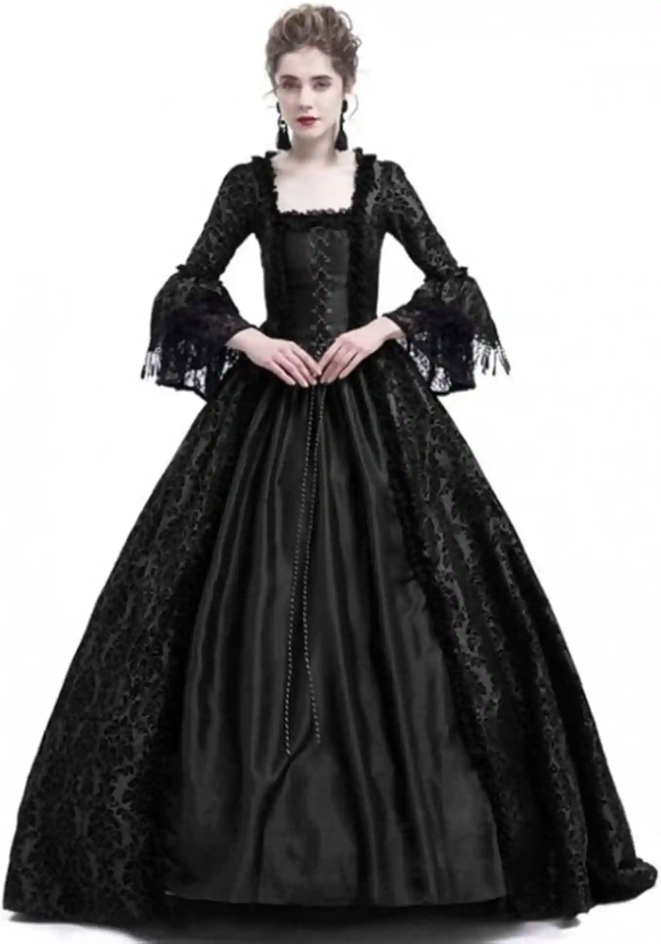 STIOEDYUAN Women's Medieval Queen Costume Victorian Dress