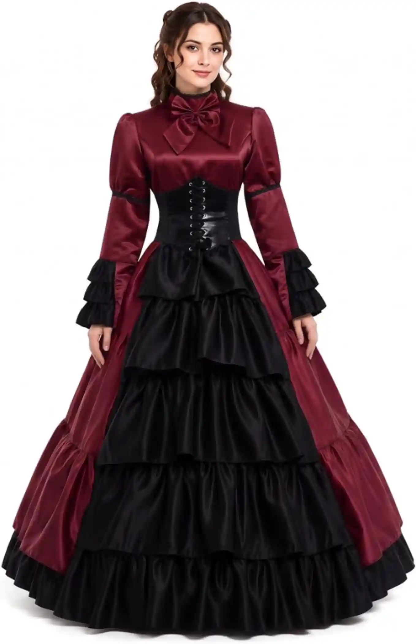 GRACEART Women Gothic Victorian Rococo Dress Costume Set