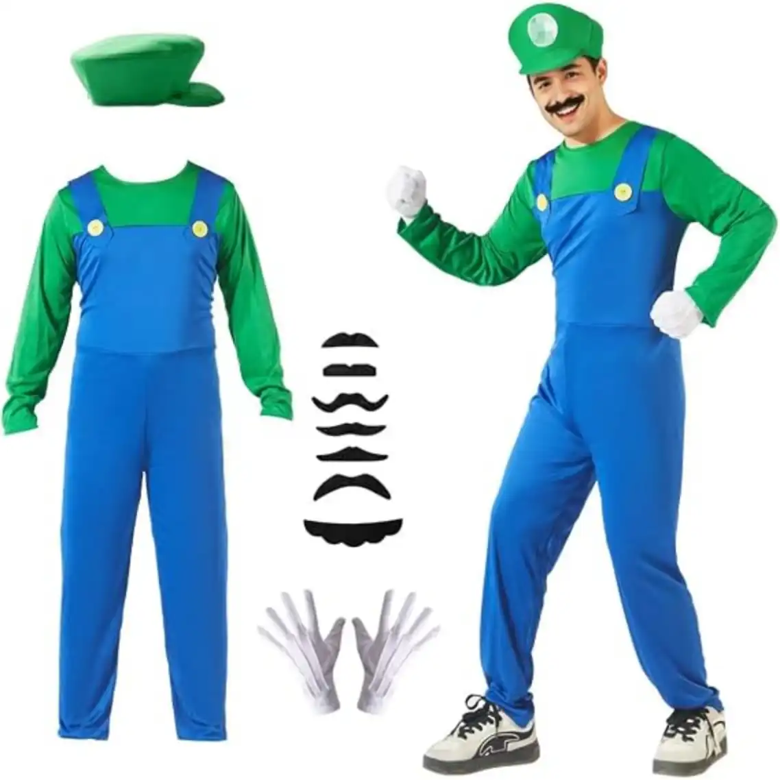 Sohathewo Halloween Costume Men Adult Cosplay Costume Set with Accessories