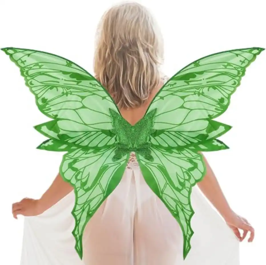 YKW Extra Large Fairy Wings Adult Women 47 Inch Butterfly Costume Cosplay Set