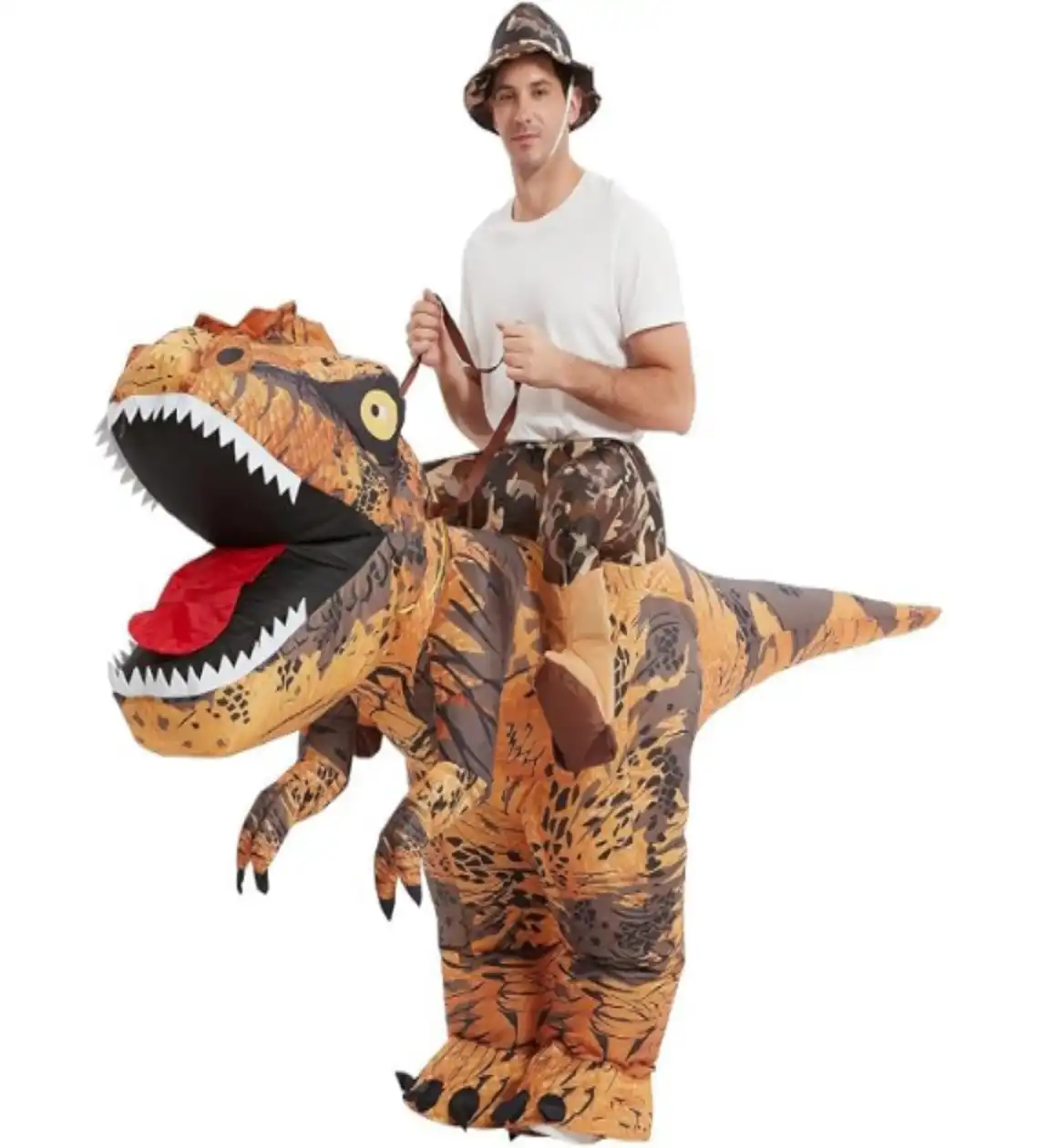 GOOSH Inflatable Dinosaur Costume Adults Blow up T Rex Outfit