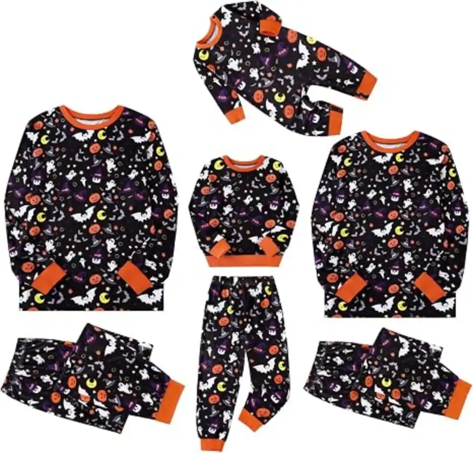 CARETOO Halloween Pajamas for Family Long Sleeve Pjs Set