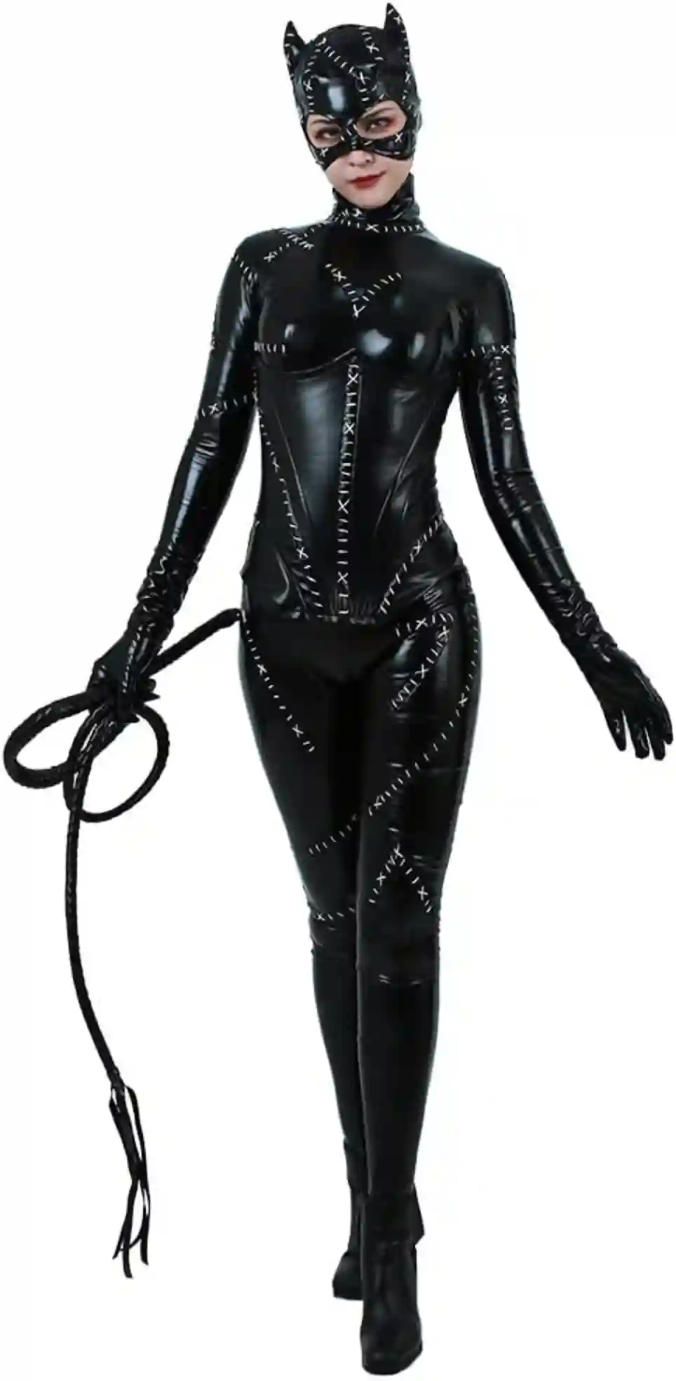 miccostumes Women Fullbody Black Catsuit Halloween Cosplay Costume