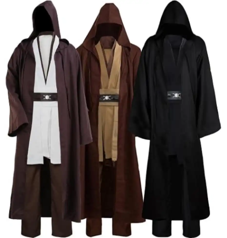 Laku Tunic Costume Men's Hooded Robe Full Set Halloween Cosplay Cloak Set