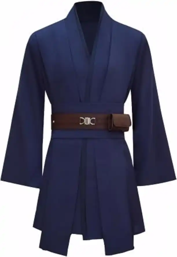 Pouzuwb Adult Tunic Robe Costume Knight Outfit Cosplay Uniform Tunic Top Belt Set