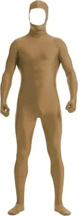 Men and Women Open Face Spandex Halloween Costumes Bodysuits
