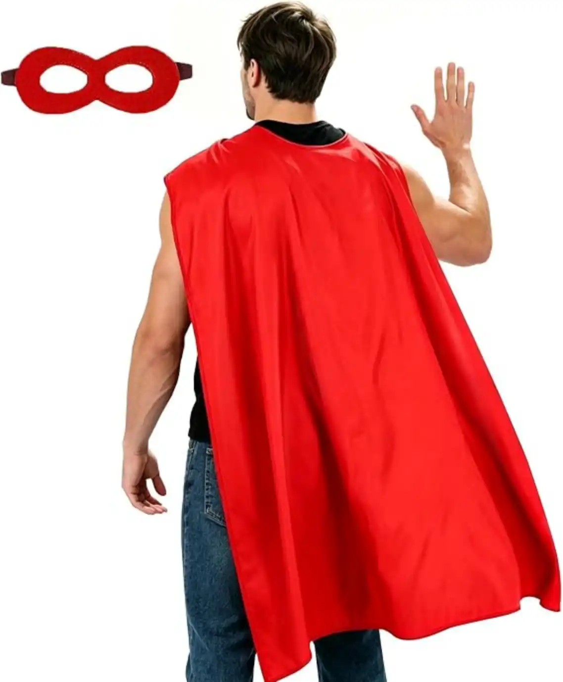Adult Superhero Capes and Masks Halloween Vampire Capes Party Dress Up Superhero Costume