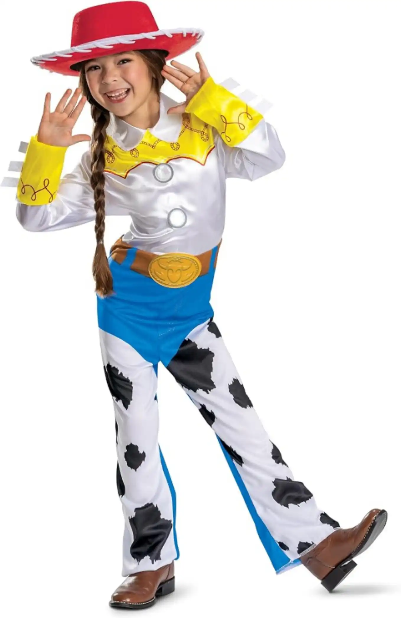 Disney Toy Story Jessie Costume Official Girls Halloween Dress Up Outfit Size 3T-4T