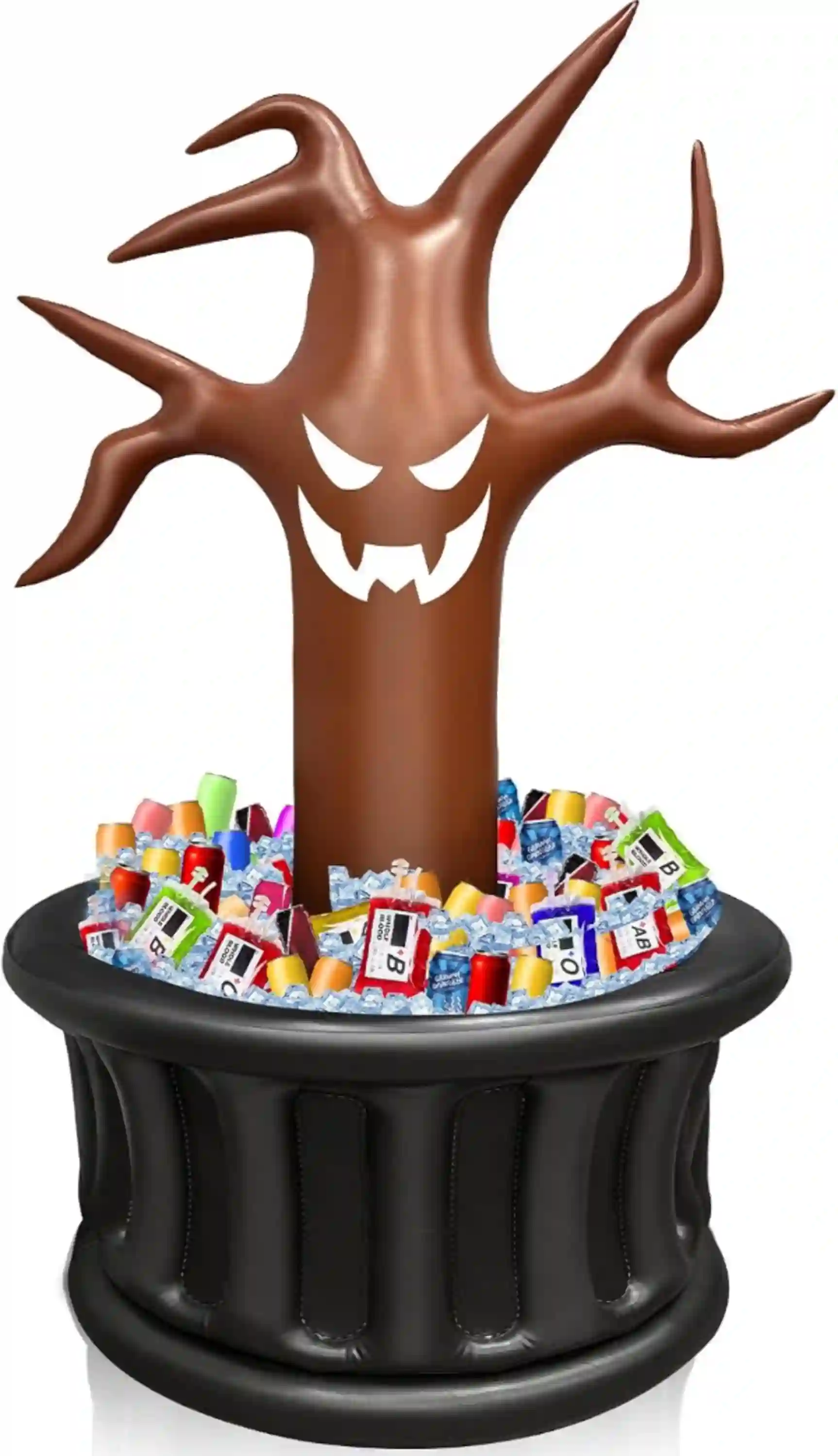 TURNMEON 100 Plus Cans Capacity 5Ft Halloween Inflatable Dead Tree Drink Cooler