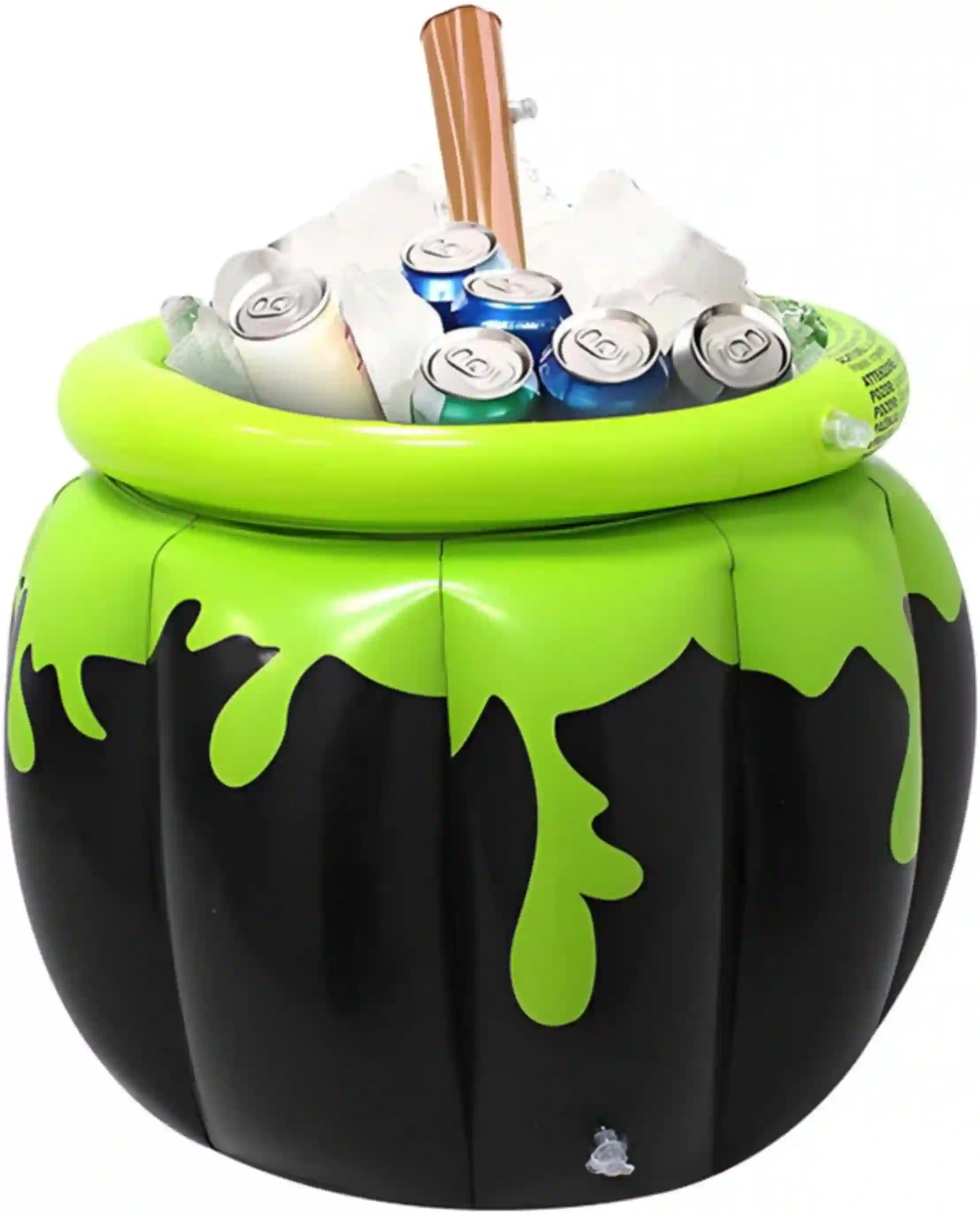 DredQcco Inflatable Cauldron Cooler and Stirring Rod Ice Bucket Decoration