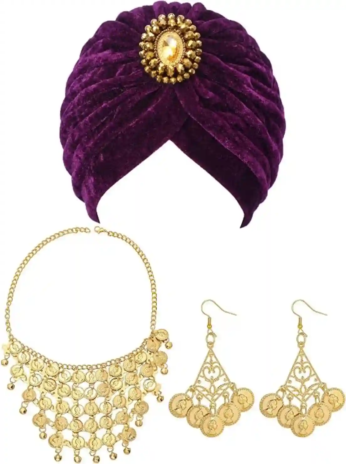 Xtinmee 3 Pcs Fortune Teller Costume Accessories Set