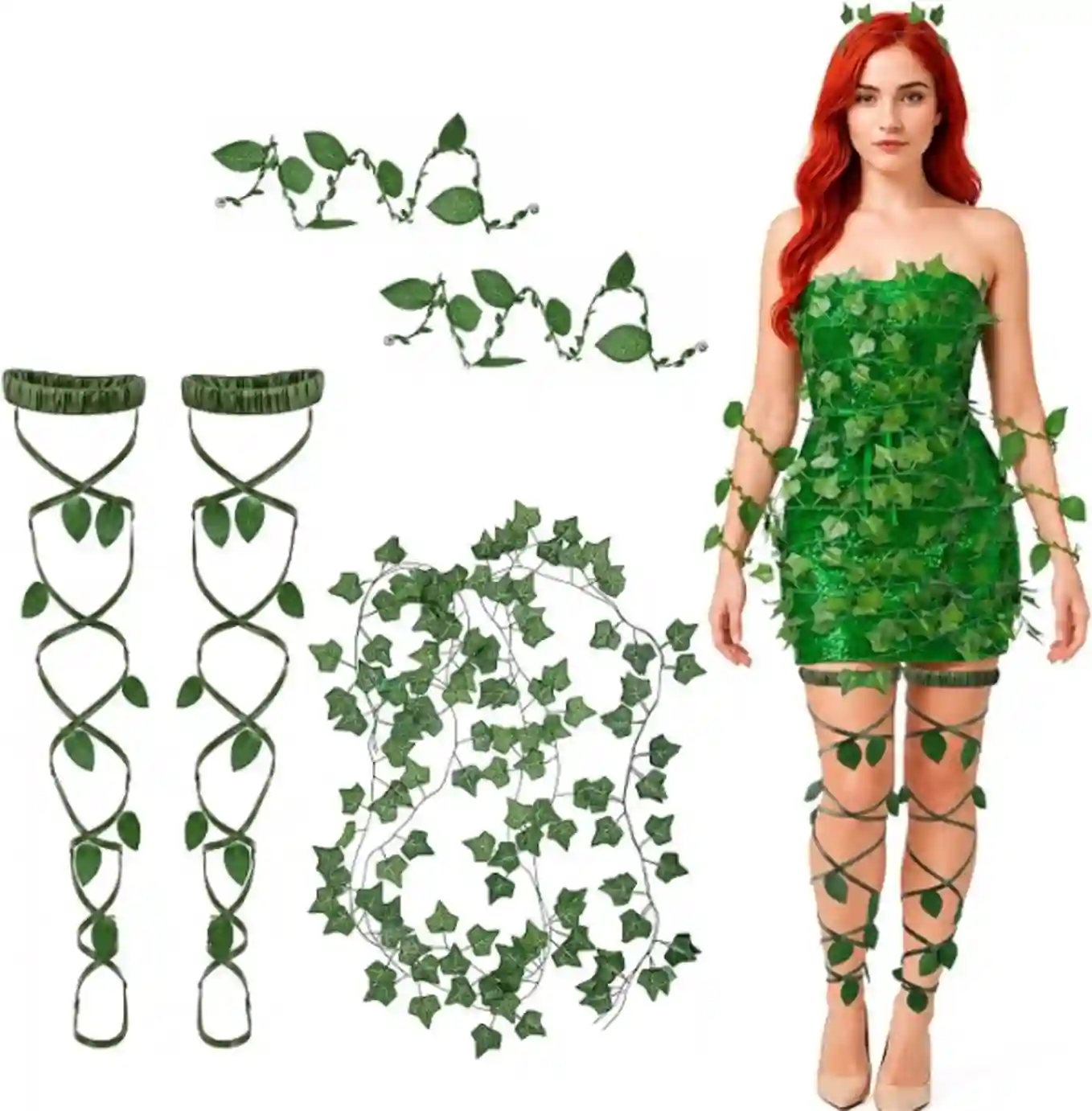 Sureio 4 Pcs Halloween Gypsy Costume Accessories Set