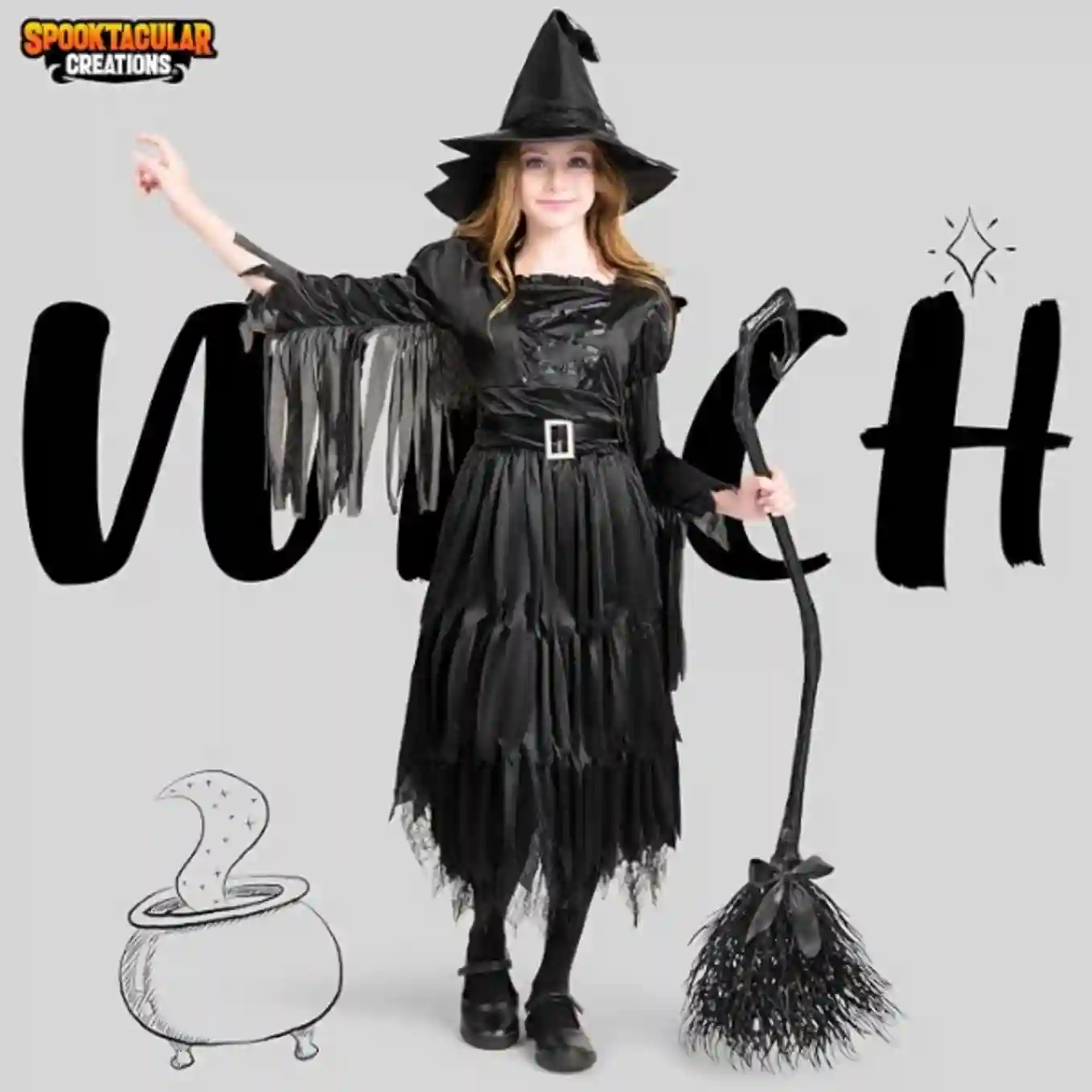 Spooktacular Creations Kids Witch Costume