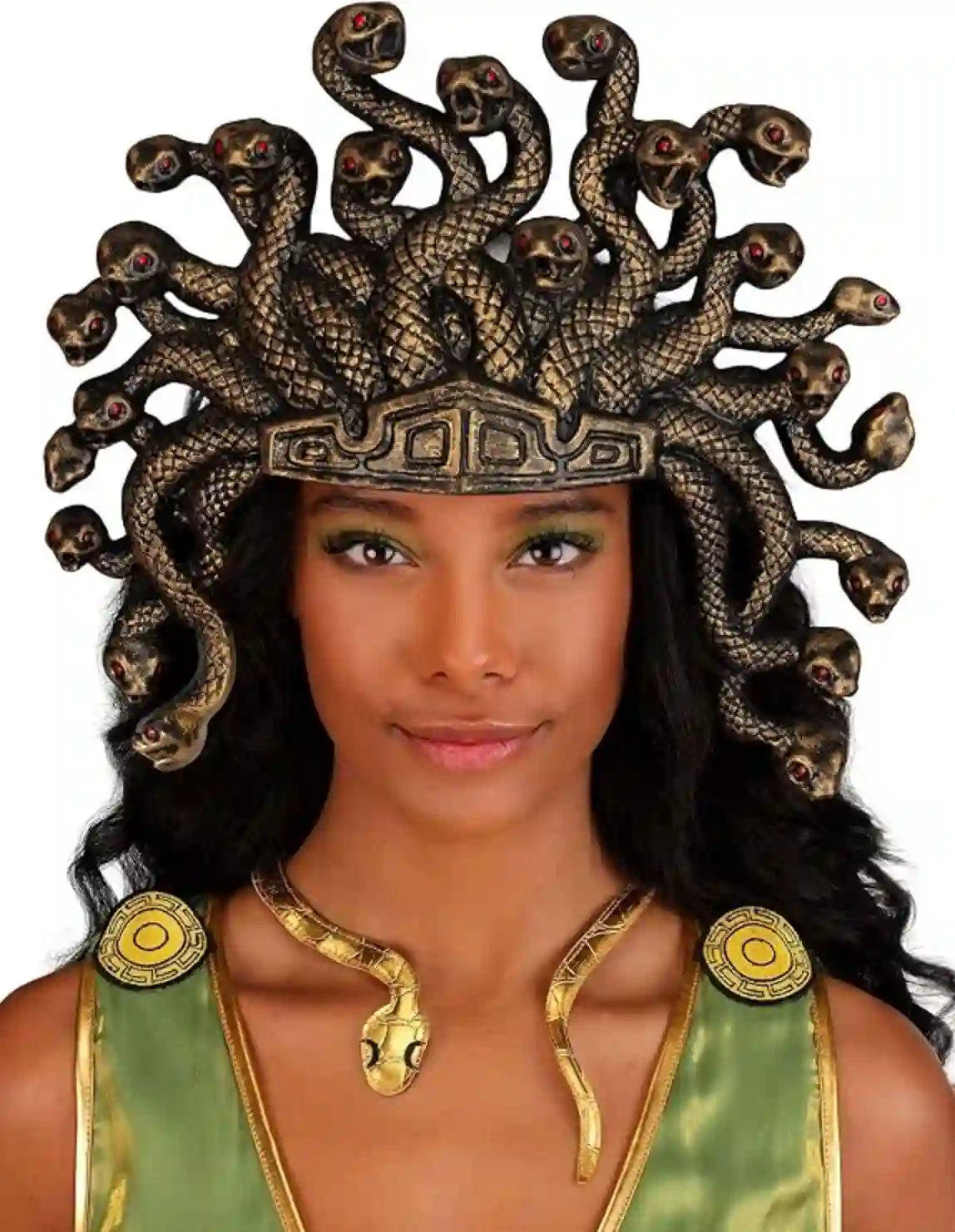 Fun Costumes Serpentine Medusa Crown Bronze Serpent Headpiece