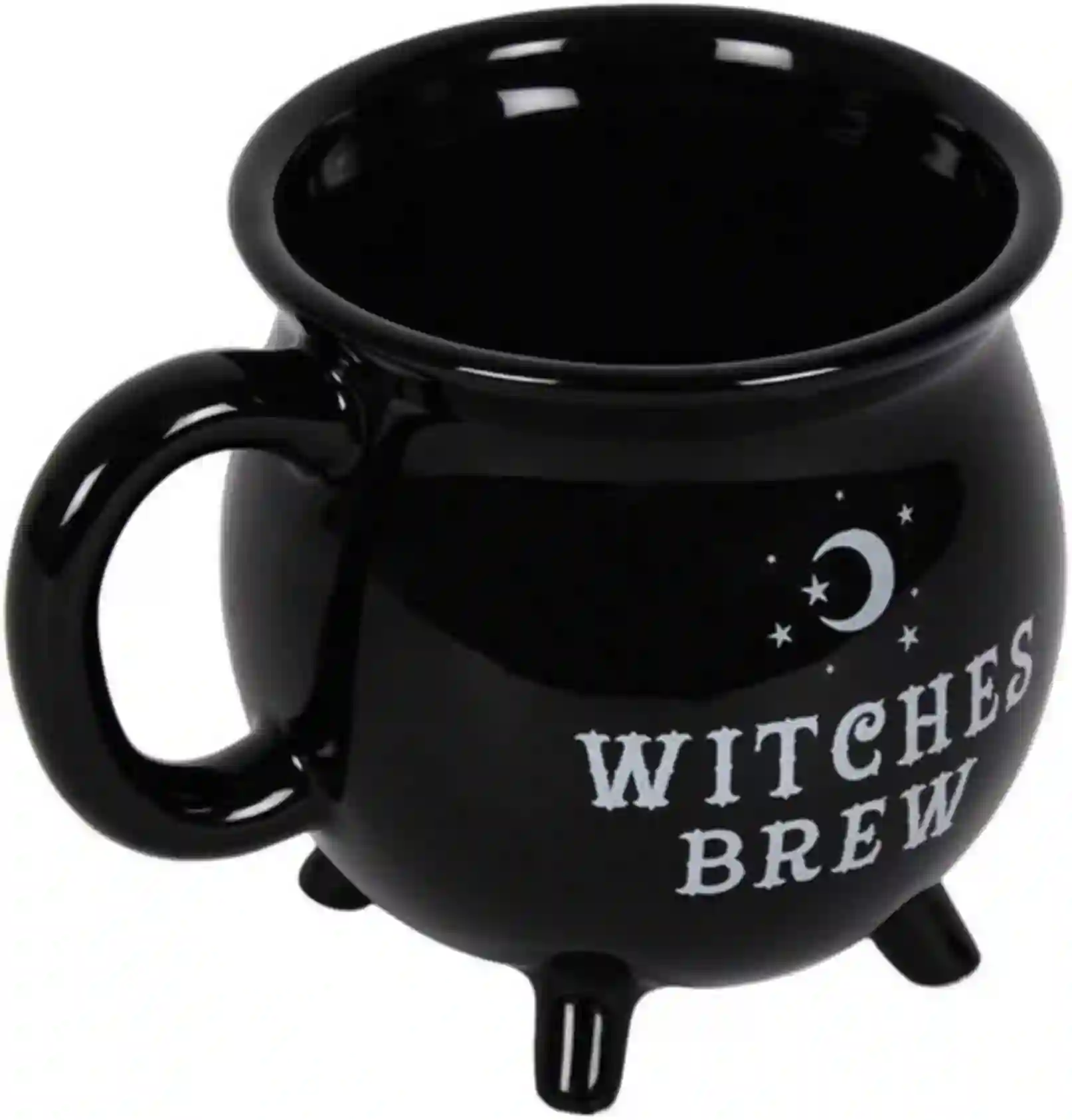 Witches Brew Cauldron Stoneware Mug 13.5 Ounces Black Ceramic Cup