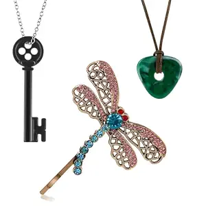 Dileed Caroline Accessories Jewelry Set for Women & Men – 3PCS Halloween Cosplay Kit