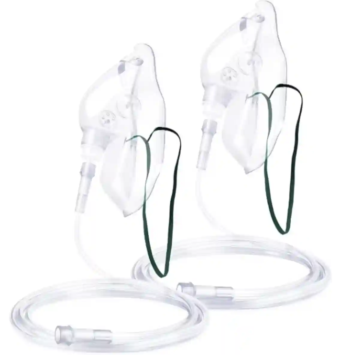 ANSNF Adult Oxygen Mask with Tube Size L Clear 2 Pack