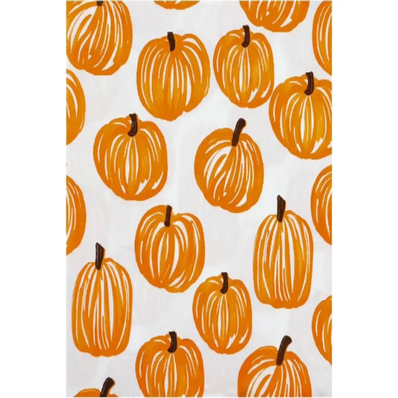 AllReal Fall Pumpkin Luncheon Paper Napkins Watercolor Pumpkins