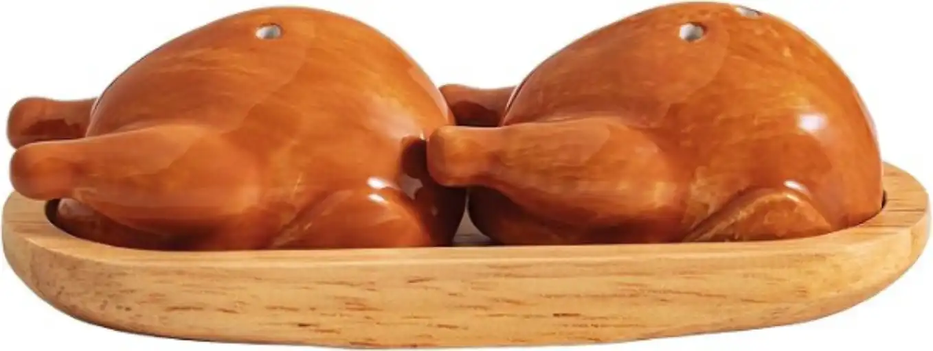 Mud Pie Thanksgiving Turkey Salt and Pepper Set