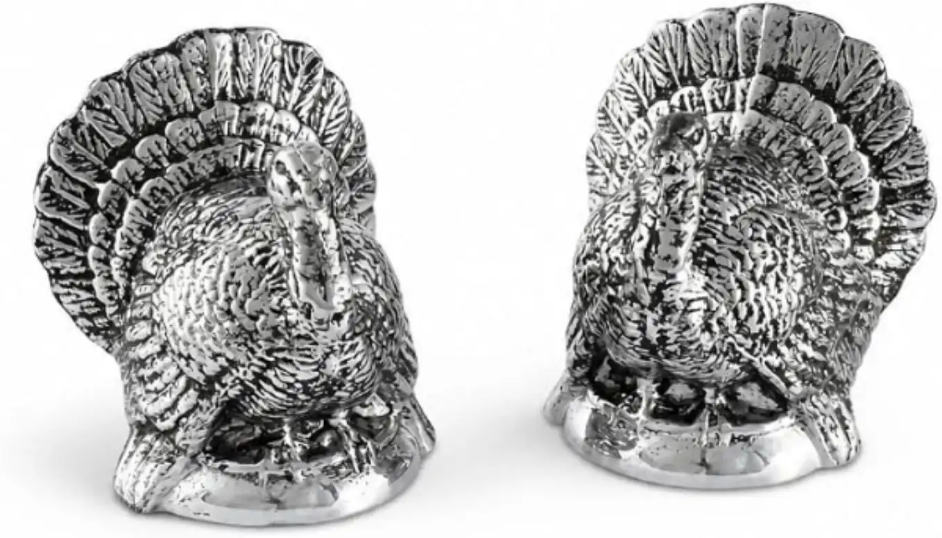 Arthur Court Turkey Salt and Pepper Shaker Set