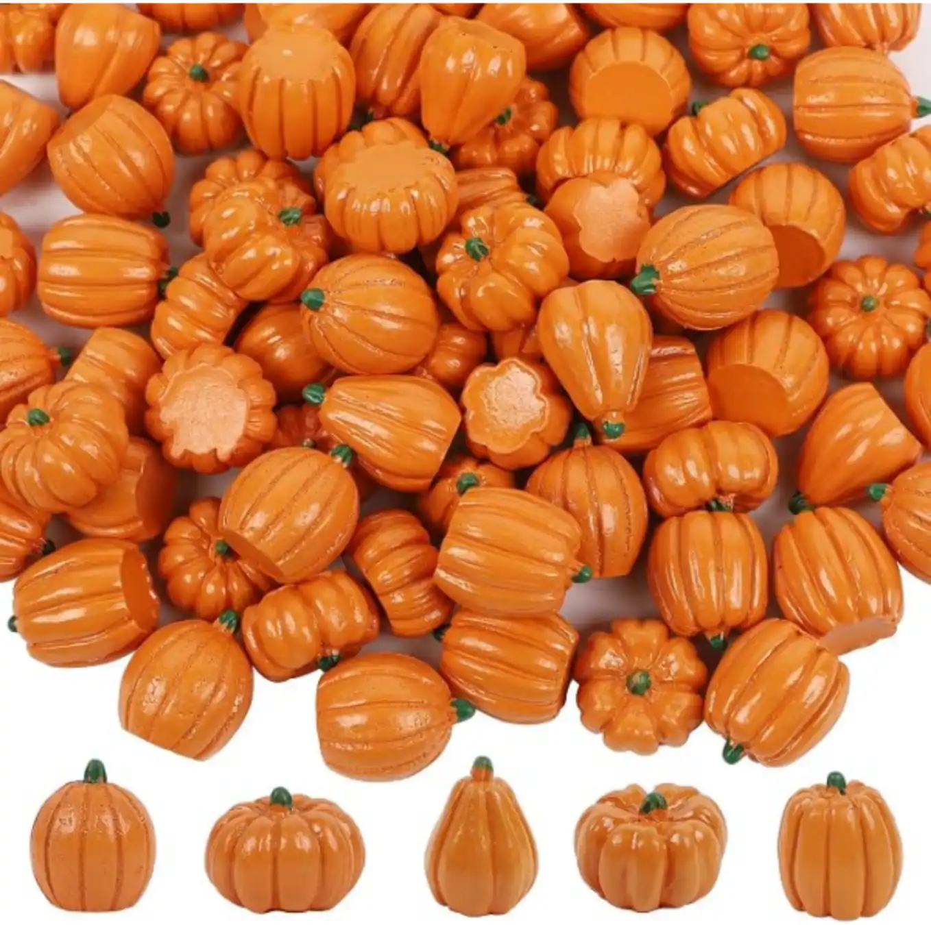 winemana 80Pcs Mini Pumpkins for Crafts Fall Decorations for Home