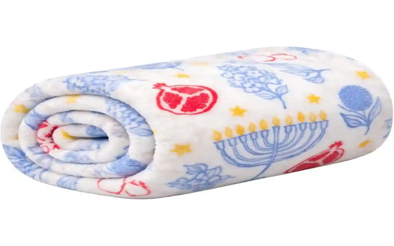 The Big One Plush Throw Blanket Super Soft Warm Cozy Oversized Hanukkah