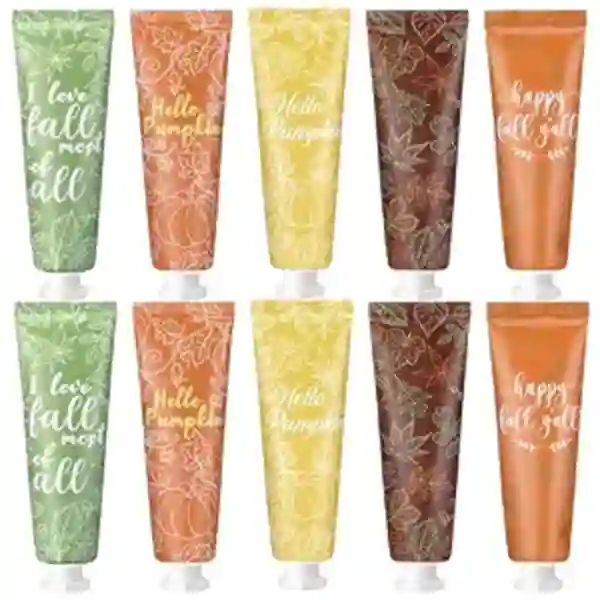 Dansib 10 Pcs Thanksgiving Fall Hand Cream Bulk Mini Pumpkin Lotion Set