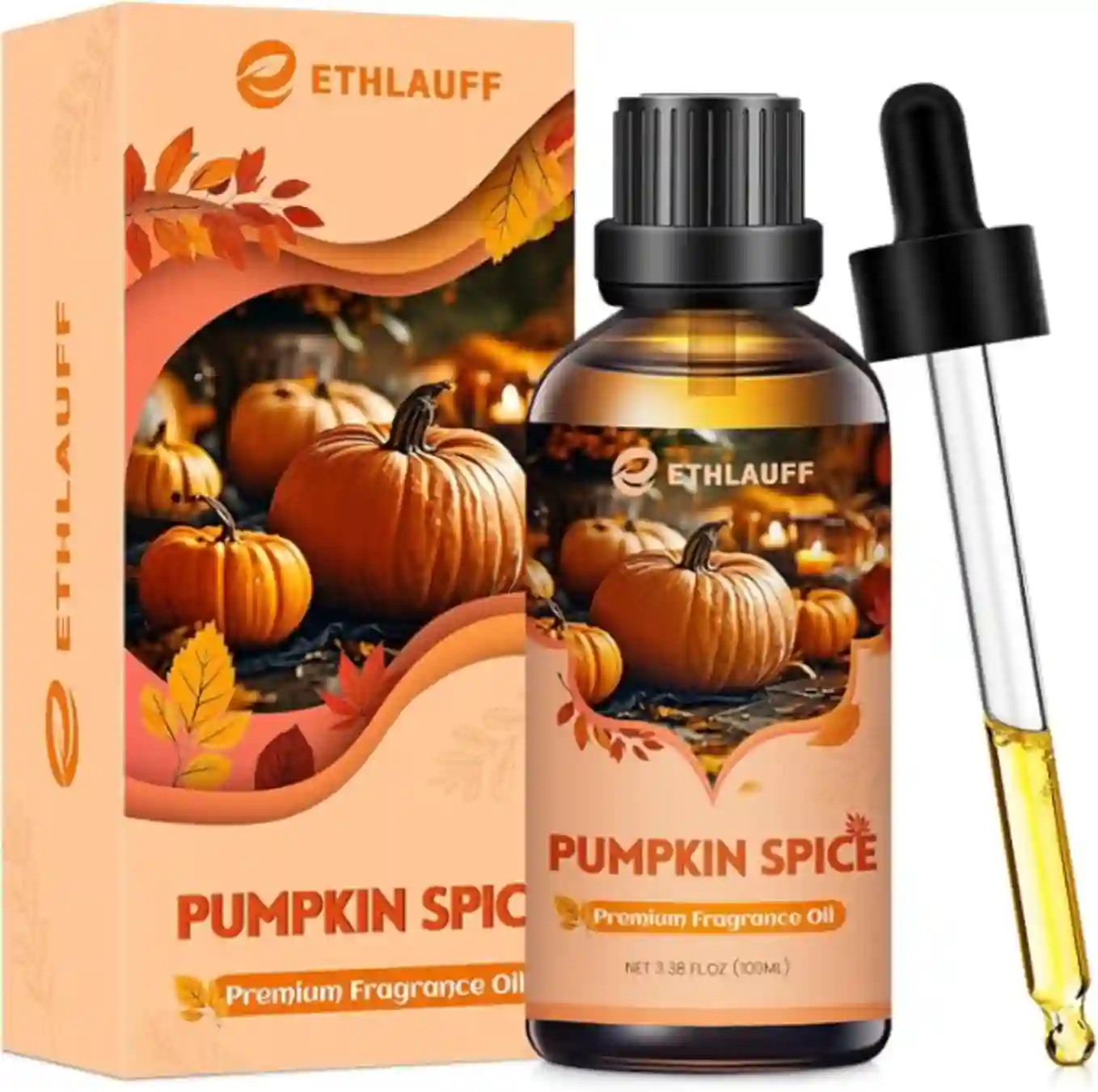 Ethlauff Pumpkin Spice Fragrance Oil 100ml Fall Scented Oil for Home Diffusers and Crafting