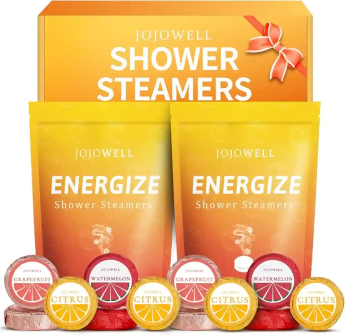 JoJowell Twelve Pack Aromatherapy Shower Steamers Gift Set with Essential Oils