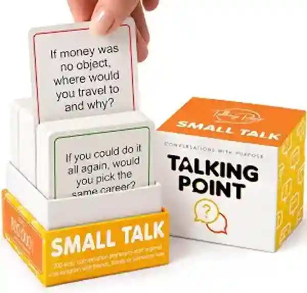 Talking Point Cards Two Hundred Fun Icebreaker Cards Easy Small Talk Conversation Starters for Adults