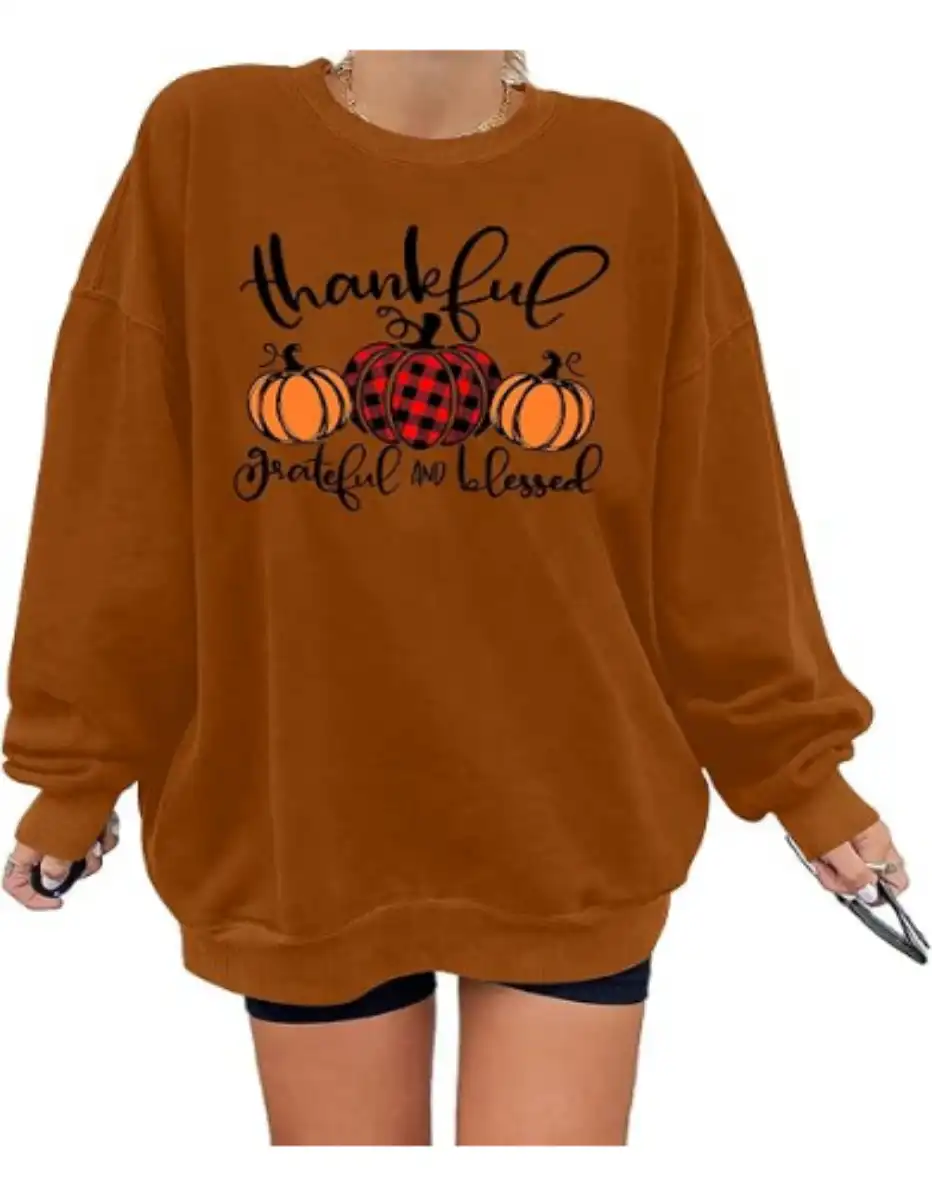 Thanksgiving Sweatshirt Women Friends Turkey T-Shirt Friendsgiving Long Sleeve Pullover